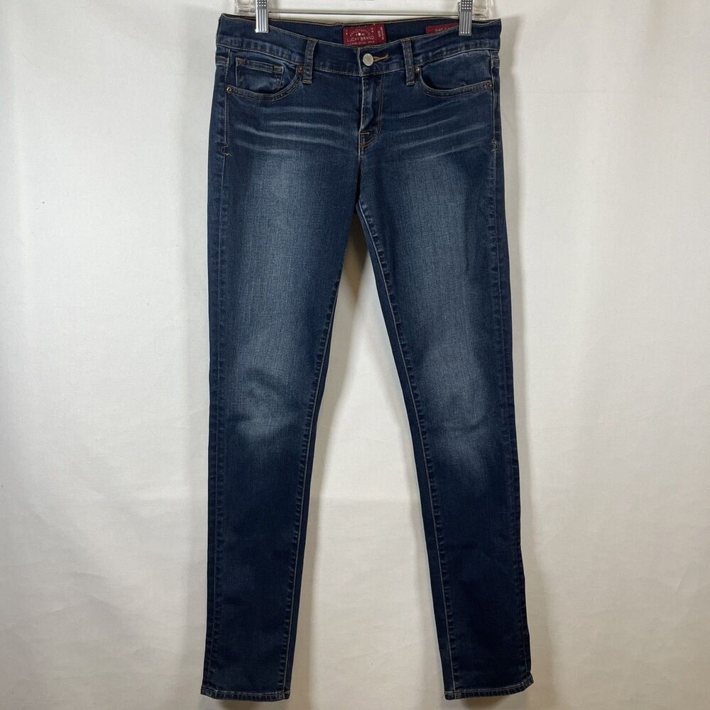 Lucky Brand Charlie Skinny Leg Jeans Womens Size 6 Medium Wash Blue Denim